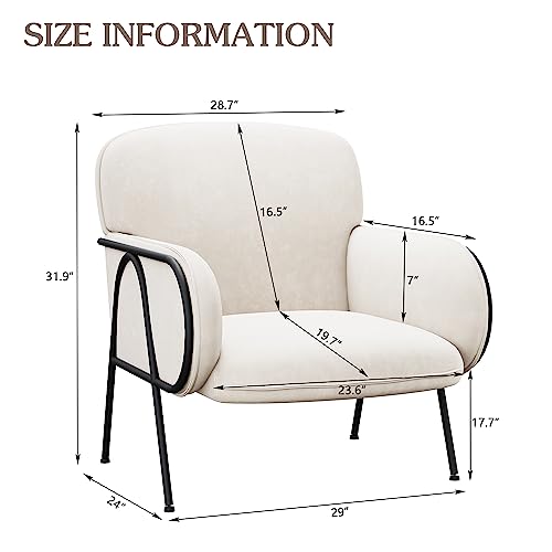 Sillón Plegable Terciopelo Beige miniatura 2