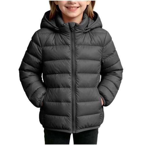 Girls Winter Coat Quilted Lightweight with Hood Warm Puffer Jackets 2-13Y - image 1