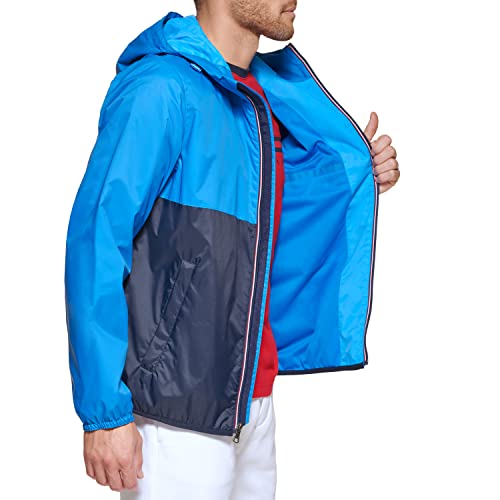 Image of Tommy Hilfiger Men's Lightweight Active Water Resistant Hooded Rain Jacket