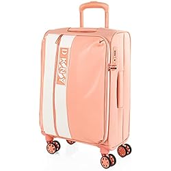 Dkny Maletas DKNY - Maletas de Viaje - Maleta Cabina 55x40x20 - Maletas de Viaje Cabina Material EVA Superligero - Maleta de Cabina Avion - Maleta de Mano. Maleta Pequeña DK40850, Venus Rose