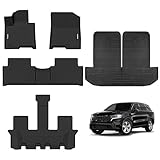 Naibeve Floor Mats for Kia Sorento Hybrid 2021-2024 2025 2026-All Weather for Kia Sorento Hybrid Floor Mats Liners& Cargo Liner& Seats Back Cover Behind The 3rd Row