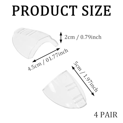 Miniatura 2 de Syeycw 4 Pares De Protectores Laterales Transparentes, Gafas Protectoras Laterales Flexibles, Protectores Laterales, Protección Lateral Para Ojos De Seguridad, Para Gafas Pequeñas Y Medianas