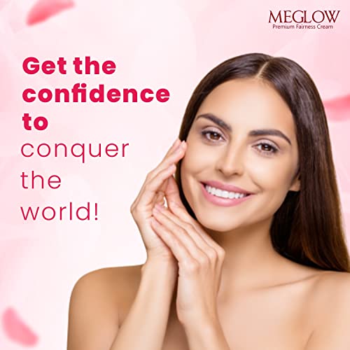 Meglow by Leeford | Skin Brightening Moisturizer Cream for Women| Hydrates, Repairs, Radiates | Reduces Dark Spots, Melanin, Melasma | Prevents Pigmentation | Even Tone Pack of 2 (50g each)