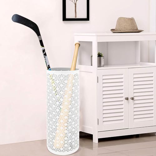 image for Gloserin Metal Round Umbrella Stand Rack,Free Standing Umbrella Holder