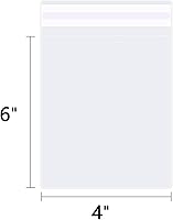 Vista 2 de WEPOLY - Bolsas de celofán pequeñas transparentes de 4 x 6 pulgadas (200 unidades) - Bolsas de polietileno de plástico para violonchelo