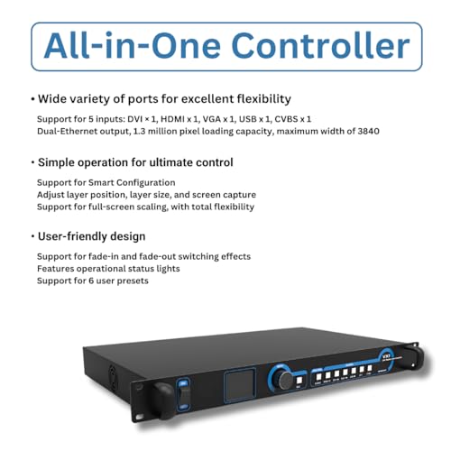 Image of Nova Star VX1 Processor (LED Display Video Controller, HDMI, DVI, VGA, Black, AV SIGNAL SWITCH, LED Display Video Processor)