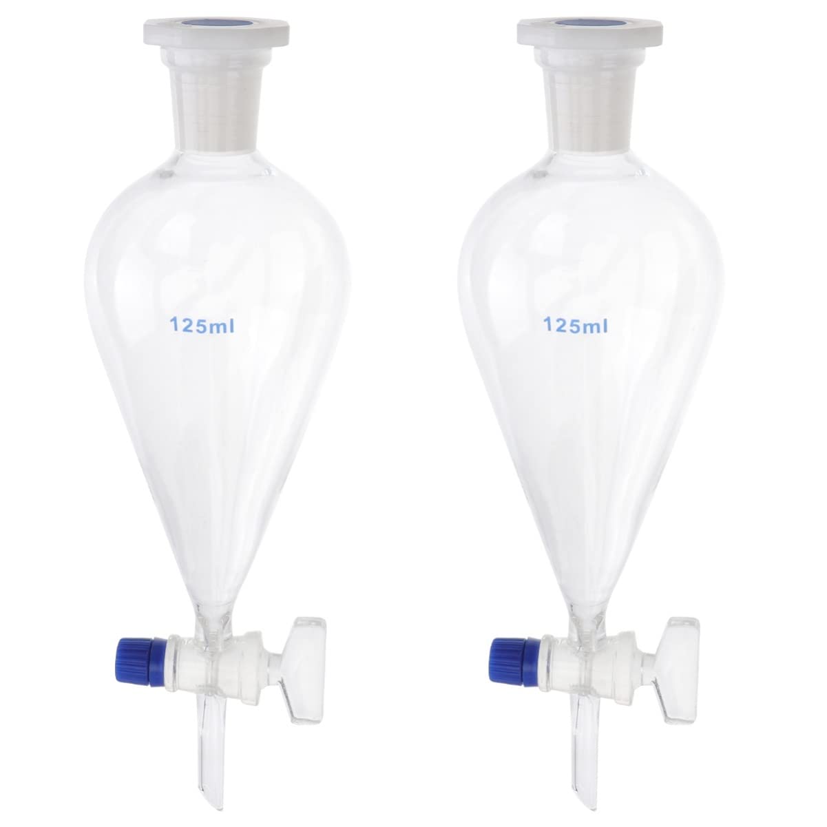 Buy 2pcs Pear Shaped Chemistry Funnels Liquid Ml Separation with