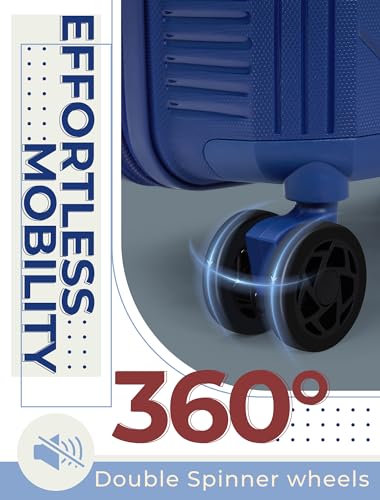 Luggage Sets 5 Piece,Lightweight,Impact-Resistant,Wear-Resistant Suitcases with Wheels, Hardshell Suitcase Set with Spinner Wheels, PP Carry on Luggage Set with TSA Lock, Travel Luggage4