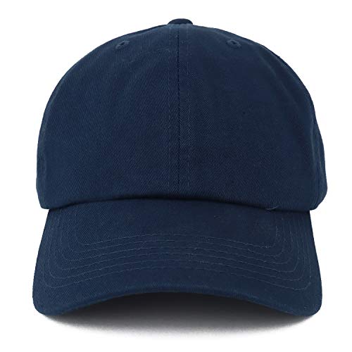 Image of Trendy Apparel Shop Oversize XXL Plain Unstructured Soft Crown Cotton Dad Hat