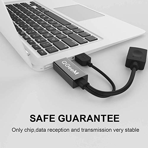 HDMI to DisplayPort Converter Adapter Cable with USB Power,QGeeM 4K x 2K HDMI to DP Adaptor for HDMI Equipped Systems,Compatiblet with VESA Dual-Mode DisplayPort 1.2, HDMI 1.4
