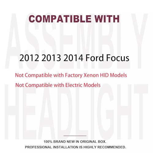 2012–2014 Ford Focus Headlights | OEM Halogen Replacement with Bulbs - Image 3