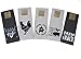 Twisted Anchor Trading Co Set of 5 Cute and Funny Farm Kitchen Towels - Dark Linen and Black Kitchen Towels Gift Set - Comes in Organza Gift Bag