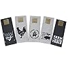 Twisted Anchor Trading Company Set of 5 Cute and Funny Farmhouse Kitchen Towels - Farm Kitchen Towels Dark Linen and Black Kitchen Towels Gift Set - Comes in Organza Gift Bag