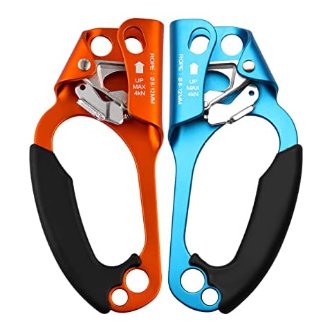 Paliston Climbing Hand Ascender for Rock Climbing Arborist (Right and Left) for 8~12 mm Rope Cover