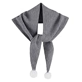 GERINLY Grey Triangle Scarf...
