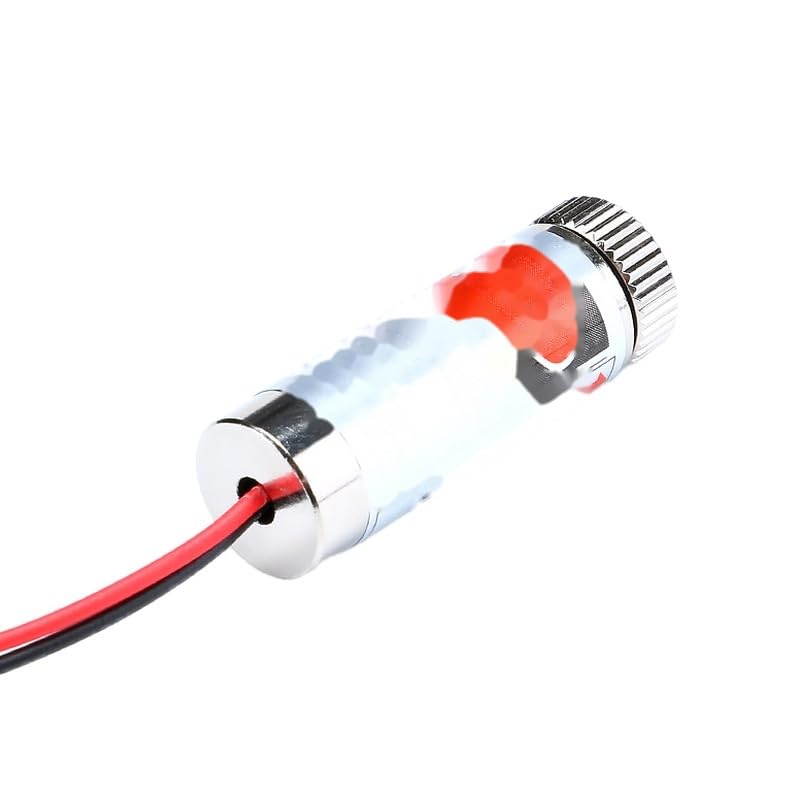 650nm Red Dot Point Laser Diode Module 5mW Adjustable Laser Metal Glass Lens Head Industrial Diameter 12MM 5V DIY