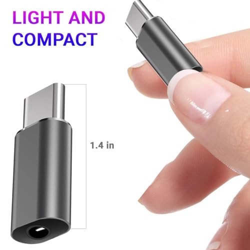 Image of C & E-Type C to 3.5mm Adapter Compatible with Oneplus 11R 7T 8T 9 Pro and All oneplus Devices - Type C to 3.5mm Jack [ 2 Pack ]