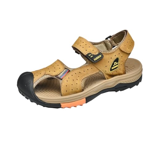 Men oversized sandals for outdoor wear Baotou beach soft sole wear resistant and anti slip water wading and river tracing shoes