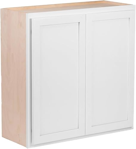 Quicklock RTA - Armarios de cocina de pared de 30 pulgadas de alto, estilo coctelero, 100% madera dura, fabricados en Estados Unidos, herrajes de