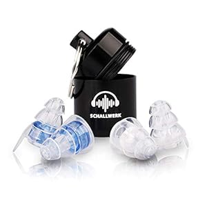 SCHALLWERK ® Music+ oordopjes – geluiddemping & behoud van geluidskwaliteit – ideaal voor muziek, festivals, feesten – 2…