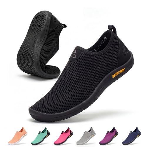 SEEKWAY Barefoot Water Shoes Women Men Quick-Dry Aqua Scoks Beach Swim Pool Lake Non-Slip | Surfing Kayaking Cruise Camping Accessories River Hiking