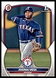 2023 Bowman Prospects Baseball #BP-44 Andres Mesa Texas Rangers 1st Bowman Official MLB Trading Card, Stock Photo shown, card in Near Mint to Mint Condition