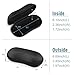 FINTIE Sunglasses Case, Hard EVA Shell Shockproof Sport Glasses Case with Metal Carabiner Travel Zipper Eyeglasses Holder, Black