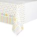 Pastel Baby Shower Plastic Tablecloth, 84" x 54"
