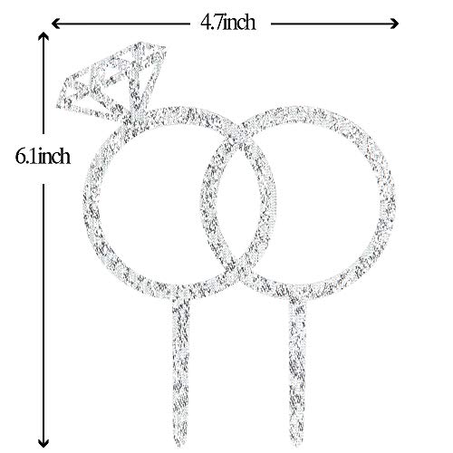 Diamond Ring Cake Topper - Engagement - Wedding - Bridal Shower - Valentine Party Decoration #TOP1