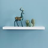 WELLAND New Chicago Floating Shelves, White Floating Wall Shelf Ledge Shelf, 36-inch, White