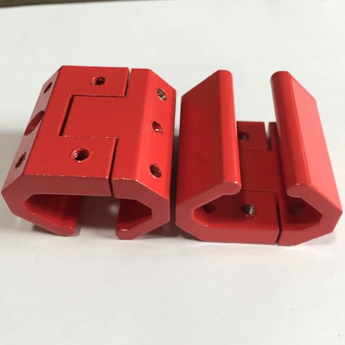 Abrazaderas de riel con revestimiento protector para guías de aluminio duraderas 5