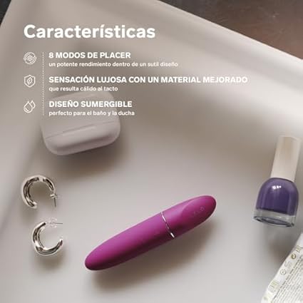 LELO MIA 3 Masajeador Personal Femenino, Vibrador Pequeño con 8 Modos de Placer y un Diseño Reducido y Actualizado (Deep Rose)