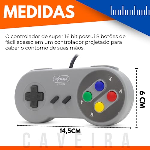 Controle Usb Snes Super Nintendo Para Pc Raspberry Mac Linux