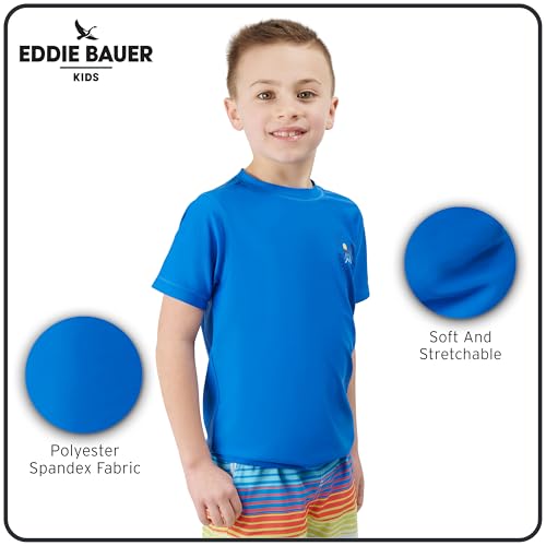 Eddie Bauer Boys' Swimwear UPF 50 Short Sleeve Rash Guard Shirt (2T-16)3
