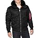 Produktbild Alpha Industries Herren MA-1 Hooded Bomberjacke, Black, X-Large