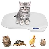 Tierwaage 15 Kg Hundewaage mit LCD Bildschirm g/ml/oz/lb Silikon Antirutschmatte Tierwaage für Katzen Hunde für Übergewichtige Kleintiere Kuchen Kochen Küchenwiegen Backzutaten
