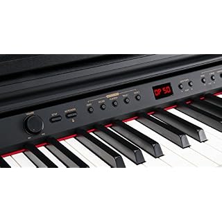 Classic Cantabile DP-50 SM Piano Numérique – 88 touches clavier pondérée à marteaux – Clavier électronique avec USB, 3… - Les Beatles, Paul McCartney, John Lennon, RIngo Starr, George Harrison Classic Cantabile DP-50 SM Piano Numérique - 88 touches clavier pondérée à marteaux - Clavier électronique avec USB, 3… – Image 3