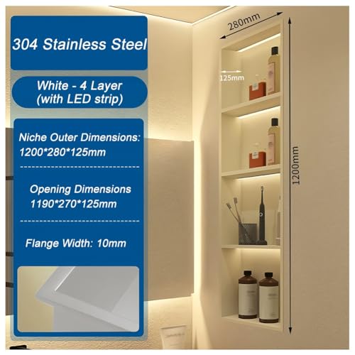 Niche de douche en acier inoxydable pour sublimer vos matins - 4