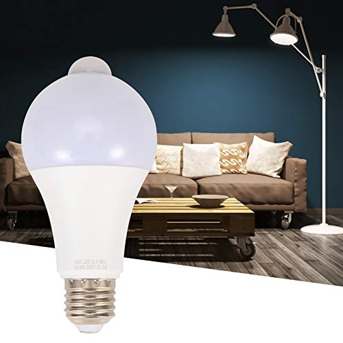 Alinory Corridor Light Intelligent Infrared Light Bulb Heat‑Resistant For Hotel Office Home Coffee Shop(12W) #TOP5