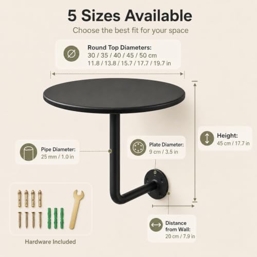 Mesa de hierro forjado con acabado nano horneado de 30cm para decoración sofisticada 3