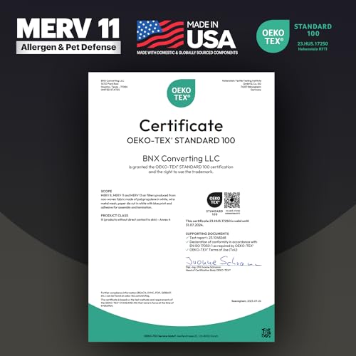 Image of BNX TruFilter 16x25x5 (15.88'' x 24.75'' x 4.38'' Honeywell Compatible 4 inch) MERV 11 Air Filter (2-Pack) - MADE IN USA - AC Furnace Filters for Allergies, Dust, Pet, Smoke, Allergy MPR 1200 FPR 7