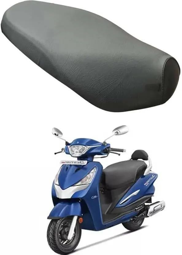 Hero Destini 125 Scooty Seat Cover, PU Leather, Black, Universal Fit, Water Proof
