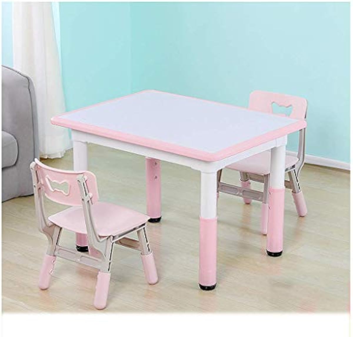値下げしました 子供のプラスチック製のテーブルセット 漫画のdoodlingテーブル 赤ちゃんの活動テーブル ゲームの小さなテーブルセット 子供用収納おもちゃの机 学習テーブルと椅子 色 青 流行サイト Www Littleshopp Com