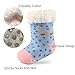 3 Pairs Toddler Girl Boy Sherpa-lined Fuzzy Socks Anti Skid with Grips, Baby Girl Boy Christmas Socks Kids Slipper Socks (4-6 years, 3 pairs girls)