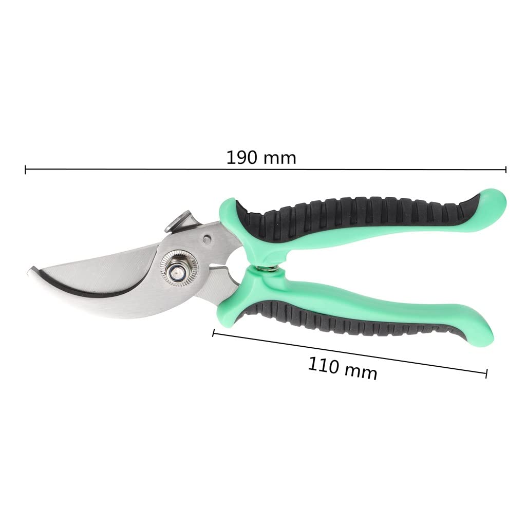 Forbici da potatura, cesoie da Giardinaggio, Forbici da potatura, Utensili da Taglio in Acciaio Inossidabile, Set da 19 cm per la casa