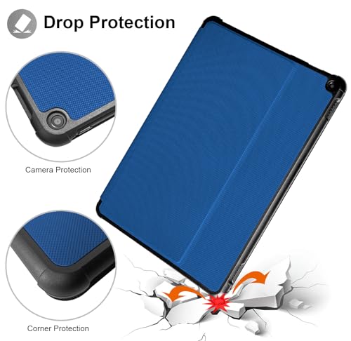 Wyhfyh Case for 10 Tablet (10.1", 13th Generation, 2023 Released), Ultra Slim Lightweight PU Leather Shockproof Stand Case with Auto Wake/Sleep, Incompatible with iPad 10,Blue by Wyhfyh - Used condition - Image 5