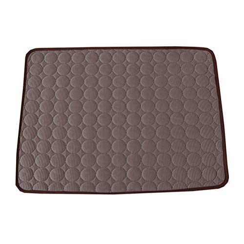 POPETPOP Cooling Dog Bed Mat Large 27.5X21.7In Washable Summer Cooling Pad for Dogs Cats Indoor Outdoor Self Cooling Sofa Mat