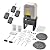 JIELI JY7 Automatic Sliding Gate Opener with 4 Remote Controls, Gate Operator Hardware Kit for Sliding Gate up to 1400 Pounds,Electric Rolling Driveway Slide Gate Motor