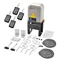 JIELI JY7 Automatic Sliding Gate Opener with 4 Remote Controls, Gate Operator Hardware Kit for Sliding Gate up to 1400 Pounds,Electric Rolling Driveway Slide Gate Motor