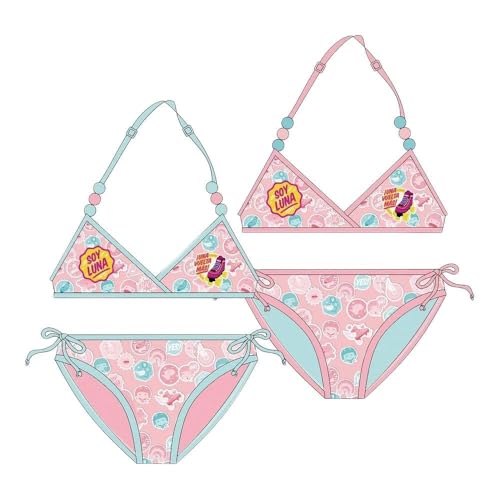 Bikini Soy Luna Disney Maillot de Bain 2 pièces Soy Luna 2018 Rose/Bleu 6/8/10 Ans (6 Ans, Bleu)